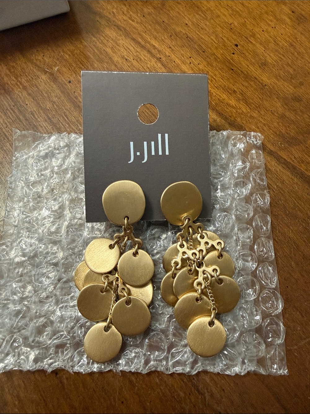 J. Jill Gold Cascade Disc Drop Earrings